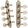 Grover Professional Mandolin Vintage A Style 409 Series White Button Tuning Machines Nickel