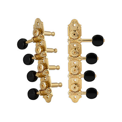 Grover Professional Mandolin Vintage F Style 409 Series Black Button Tuning Machines