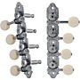 Grover Professional Mandolin Vintage F Style 409 Series White Button Tuning Machines Chrome