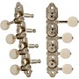 Grover Professional Mandolin Vintage F Style 409 Series White Button Tuning Machines Nickel