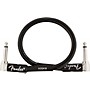 Fender Professional Series Angle to Angle Instrument Cable 1 ft. Black