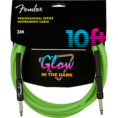 Fender Professional Series Glow In The Dark Straight to Straight Instrument Cable