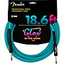 Fender Professional Series Glow In The Dark Straight to Straight Instrument Cable 18.6 ft. Blue