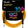 Fender Professional Series Glow in the Dark Straight to Straight Instrument Cable 10 ft. Orange