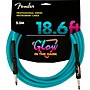 Fender Professional Series Glow in the Dark Straight to Straight Instrument Cable 18.6 ft. Blue