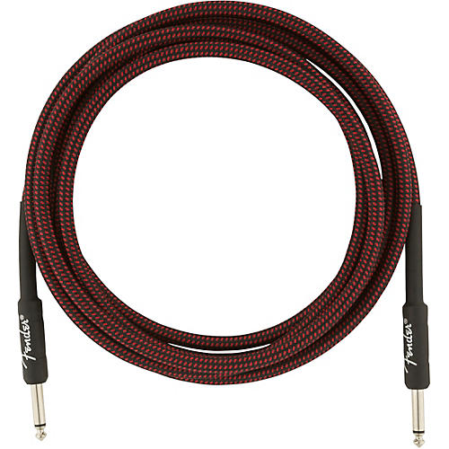 Fender Professional Series Straight to Straight Instrument Cable 10 ft. Red Tweed