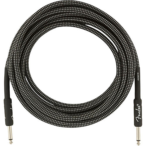 Fender Professional Series Straight to Straight Instrument Cable 15 ft. Gray Tweed