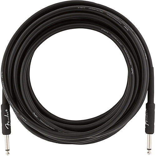 Fender Professional Series Straight to Straight Instrument Cable 18.6 ft. Black