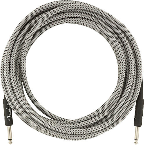 Fender Professional Series Straight to Straight Instrument Cable 18.6 ft. White Tweed