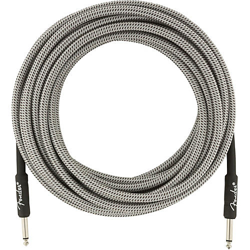 Fender Professional Series Straight to Straight Instrument Cable 25 ft. White Tweed
