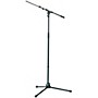 K&M Professional Top-Line Tripod Microphone Stand with Telescoping Boom Arm - Black Black