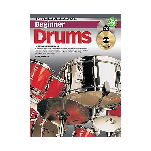 Progressive Beginner Drums Book / CD / DVD