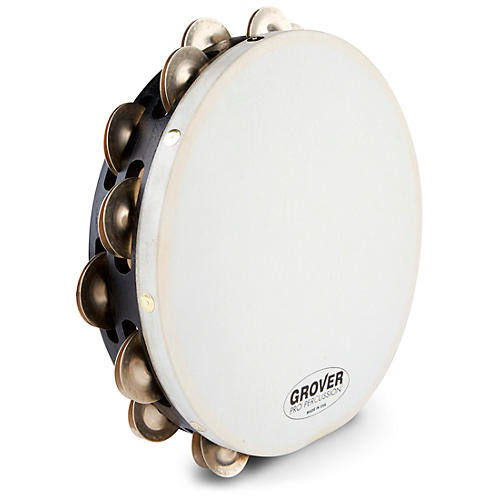 Grover Pro Projection-Plus Double-Row German Silver Tambourine 10 in.