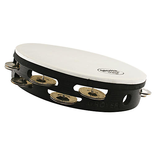 Grover Pro Projection-Plus Double-Row Tunable German Silver Tambourine 10 in.
