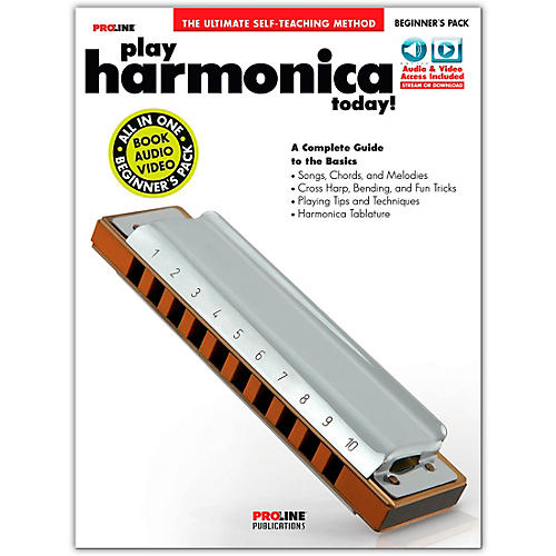 Proline Play Harmonica Today Beginner's Pack Book/Audio & Video Online