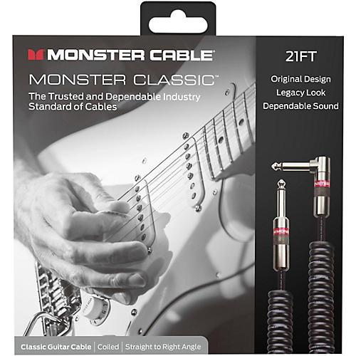 Monster Cable Prolink Monster Classic Pro Audio Instrument Cable, Coiled Condition 1 - Mint 21 ft. Black