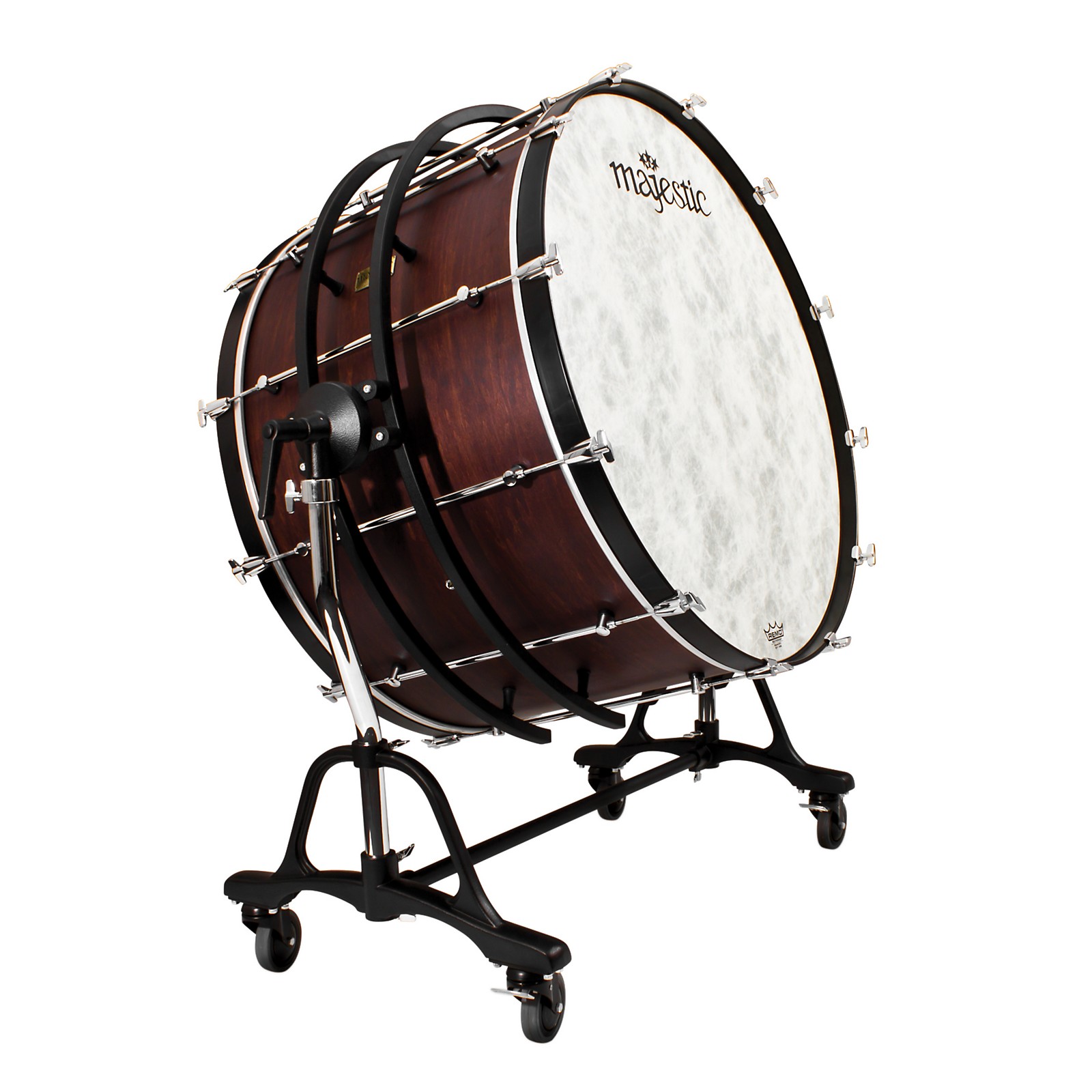 Majestic Prophonic Bass Drum with SSB Suspended Concert Tilting Stand Musician's Friend