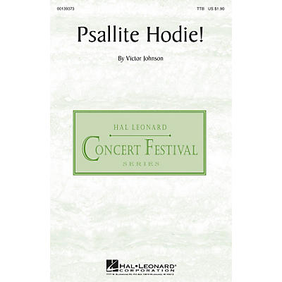 Hal Leonard Psallite Hodie! TTB composed by Victor C. Johnson