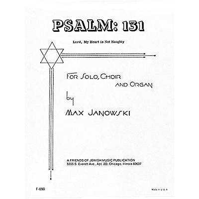 Transcontinental Music Psalm 131 (Lord, My Heart Is Not Haughty) SATB composed by Max Janowski