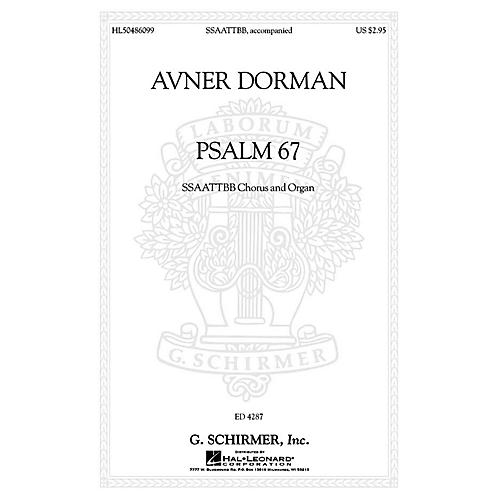 G. Schirmer Psalm 67 SATB Divisi composed by Avner Dorman