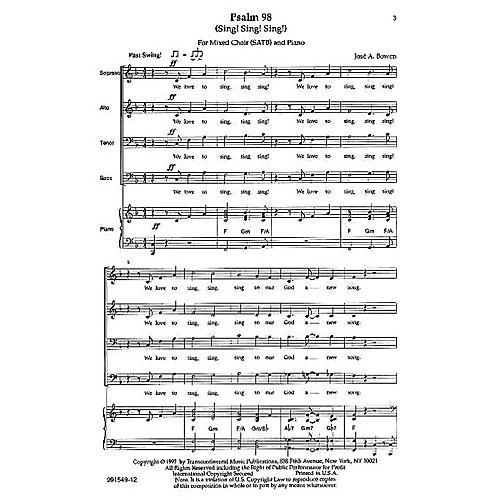 Psalm 98 (Sing! Sing! Sing!) SATB composed by Jose Bowen