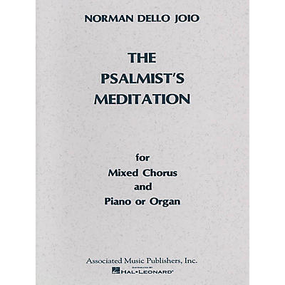 Associated Psalmist's Meditation (SATB) SATB composed by Norman Dello Joio