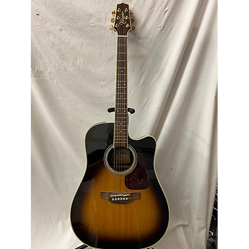 Takamine Ptu241c Acoustic Electric Guitar 2 Color Sunburst