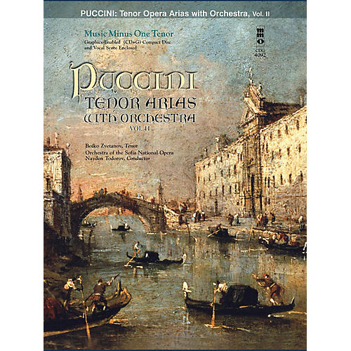 Puccini Arias for Tenor and Orchestra - Vol. II Music Minus One Softcover with CD by Giacomo Puccini