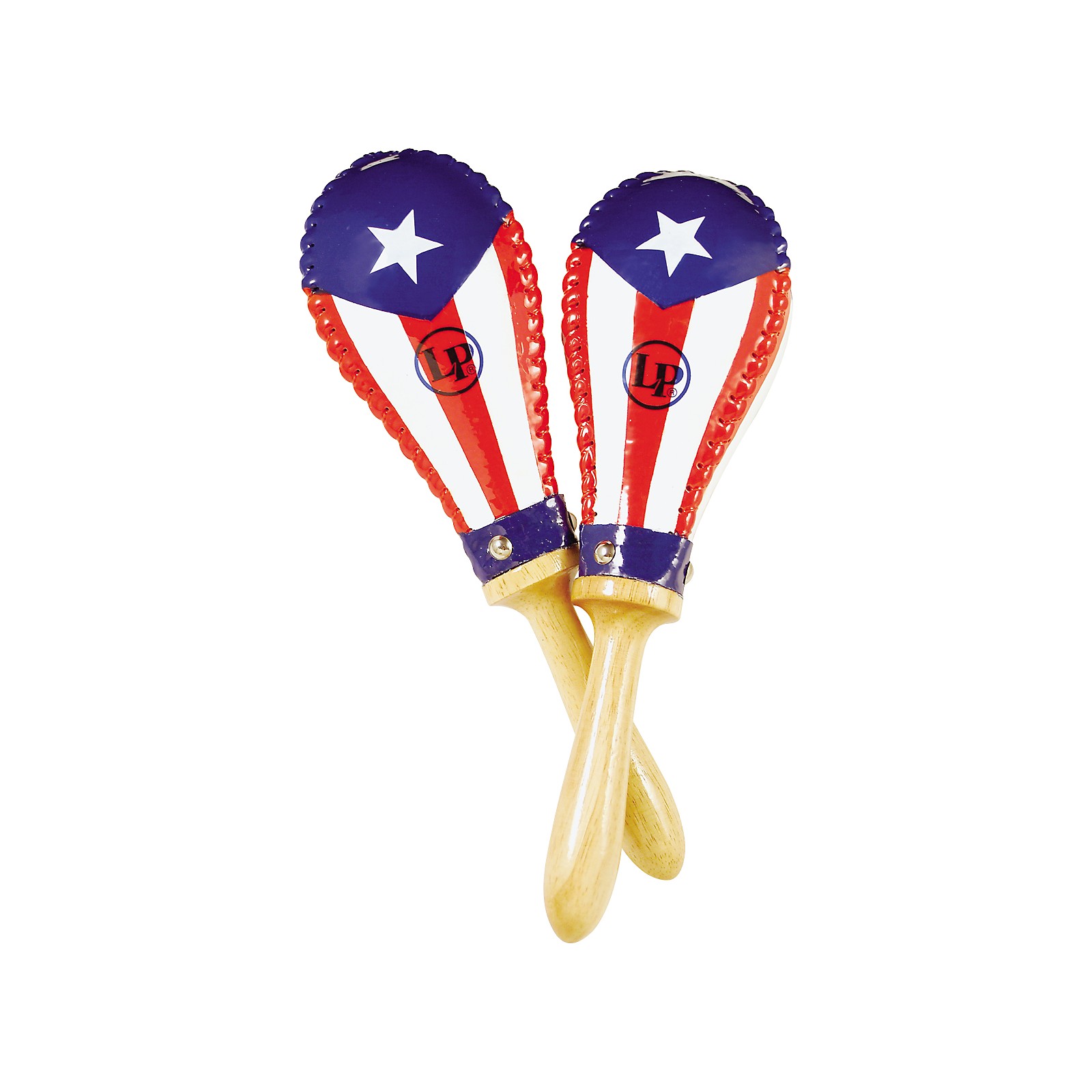 LP Puerto Rican Flag Rawhide Maracas Musician's Friend