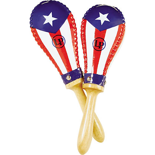 LP Puerto Rican Flag Rawhide Maracas