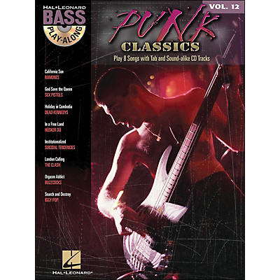 Hal Leonard Punk Classics - Bass Play-Along Volume 12 Book/CD
