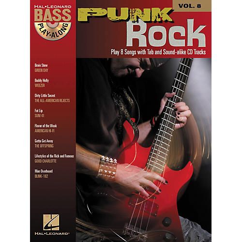 Hal Leonard Punk Rock: Bass Play-Along Series, Volume 8 (Book/CD)