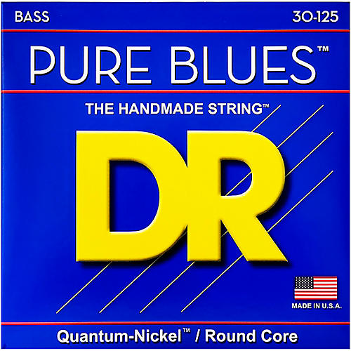 DR Strings Pure Blues Medium 6-String Bass Strings (30-125)