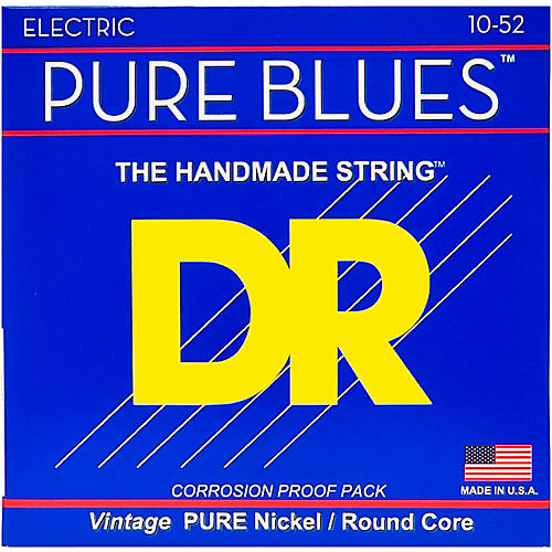 DR Strings Pure Blues  Nickel Big N' Heavy Electric Guitar Strings (10-52)