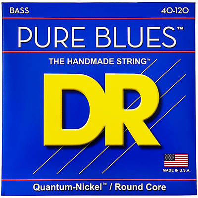 DR Strings Pure Blues PB5-40 5-String Electric Bass Strings (40-120)