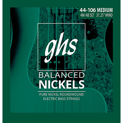 Pure Nickel Roundwound Bass Strings Med. 44-106