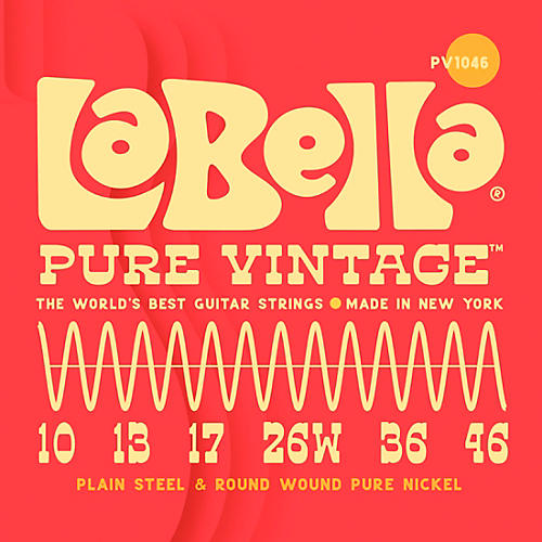 LaBella Pure Vintage Electric Guitar Strings 10 - 46