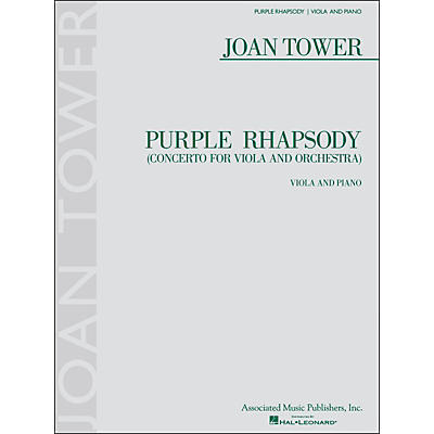 G. Schirmer Purple Rhapsody (Concerto for Viola And Orchestra) for Viola And Piano By Tower