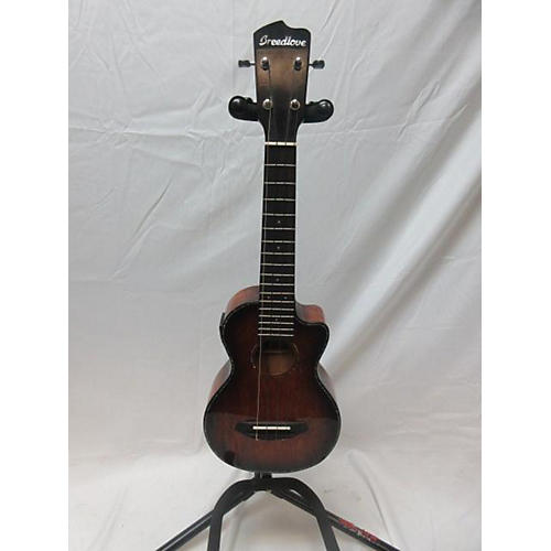 Breedlove Pursuit Concert Acoustic Electric Ukulele Cinnamon Burst