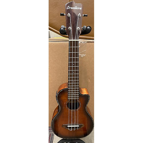 breedlove pursuit concert acoustic ukulele sunburst