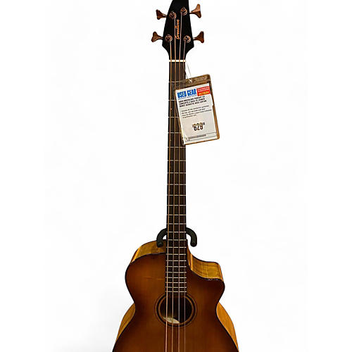 Breedlove Pursuit Ex Concerto A Bass Ce Acoustic Bass Guitar amber burst