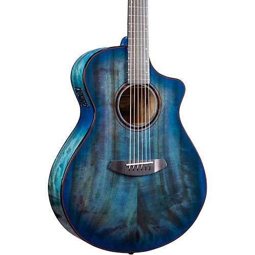 Breedlove Pursuit Exotic S Concert Myrtlewood Acoustic-Electric Guitar Condition 1 - Mint Blue Eyes