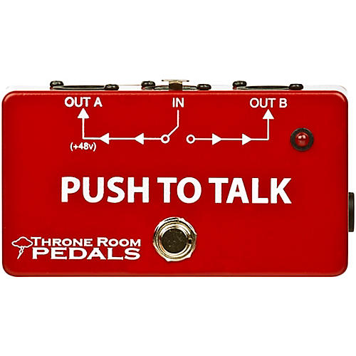 Throne Room Pedals Push To Talk Box Latching XLR A/B Switcher