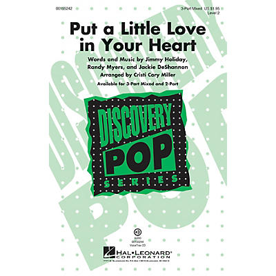 Hal Leonard Put a Little Love in Your Heart (Discovery Level 2) 3-Part Mixed arranged by Cristi Cary Miller