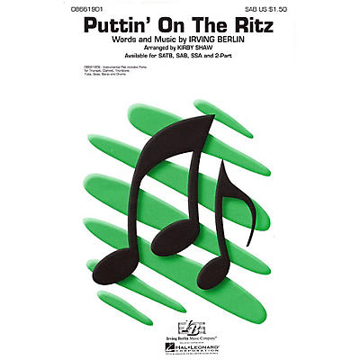 Hal Leonard Puttin' On the Ritz Combo Parts Arranged by Kirby Shaw