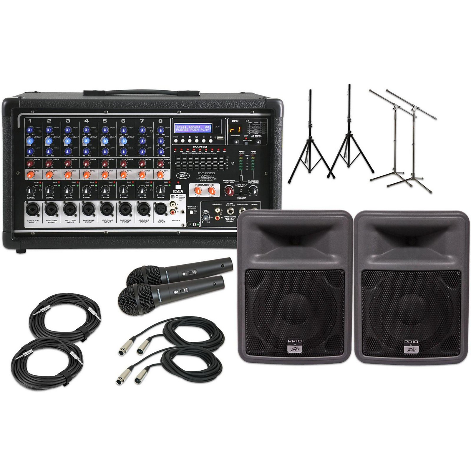 Peavey Pvi8500 PR10 10" Speaker PA Package Musician