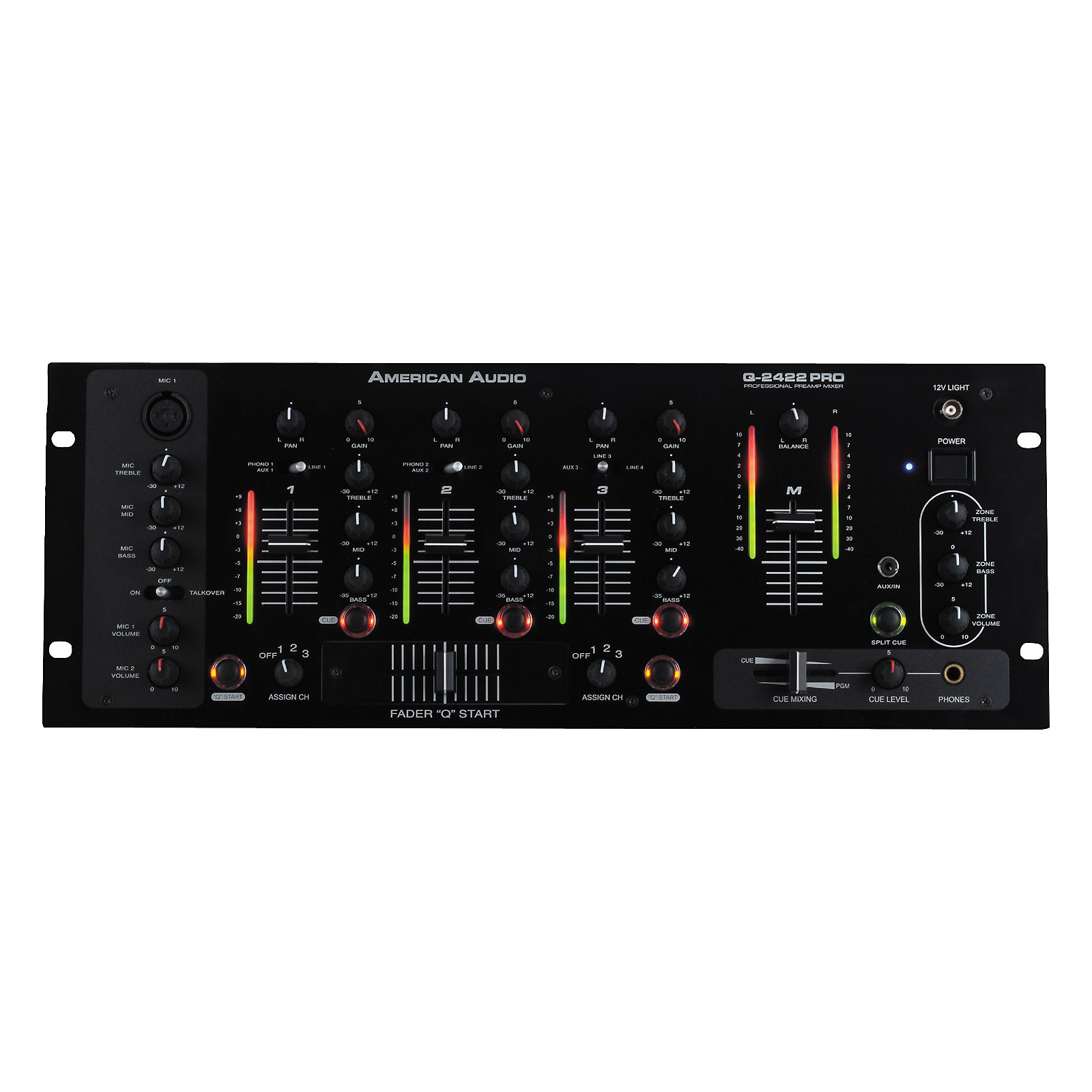 American Audio Q2422 PRO 3Channel DJ Mixer Musician's Friend