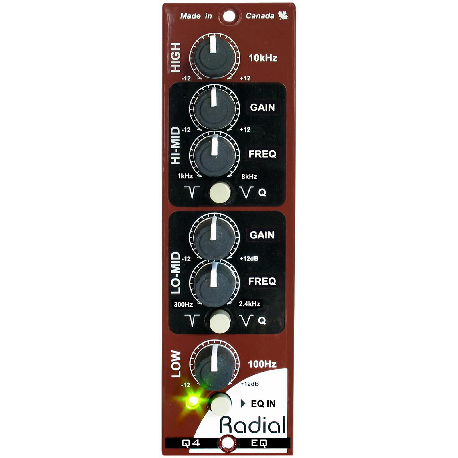 Radial Engineering Q4 Four Band SemiParametric EQ Musician's Friend
