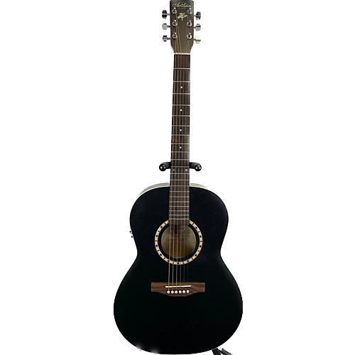 Art & Lutherie QI Folk Cedar Acoustic Electric Guitar Black
