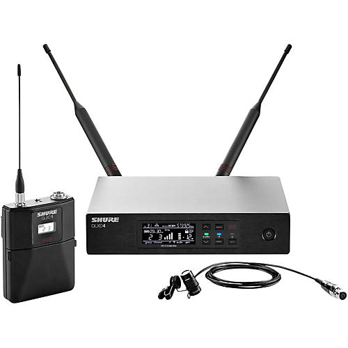 Shure QLX-D Digital Wireless System with WL184 Supercardioid Lavalier Band H50